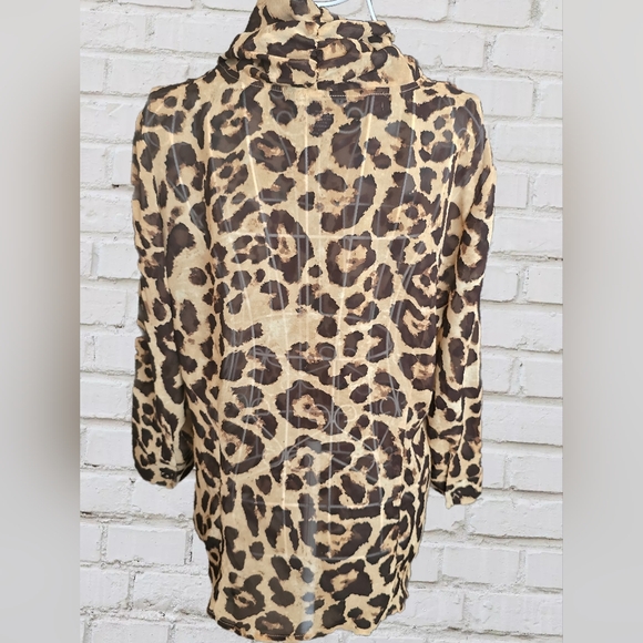 Antilia Femme Leopard Print Cape Jacket - Picture 3 of 6